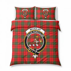 McAulay Modern Tartan Crest Bedding Set
