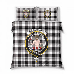 McFarlane Black - White Tartan Crest Bedding Set