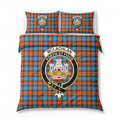 McLachlan Ancient Tartan Crest Bedding Set