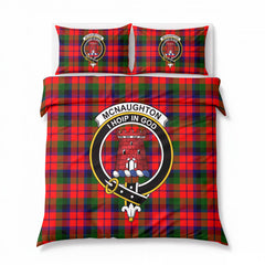 McNaughton Modern Tartan Crest Bedding Set