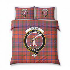 McRae Ancient Tartan Crest Bedding Set