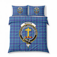 Mercer Modern Tartan Crest Bedding Set