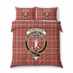 Robertson Weathered Tartan Crest Bedding Set
