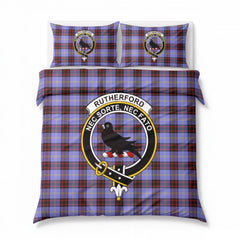 Rutherford Tartan Crest Bedding Set