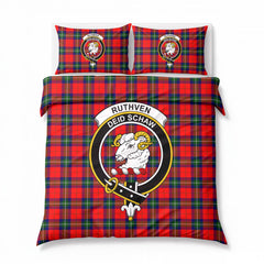 Ruthven Modern Tartan Crest Bedding Set
