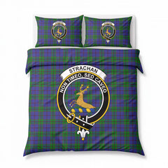 Strachan Tartan Crest Bedding Set