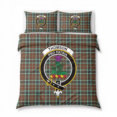 Thomson Hunting Modern Tartan Crest Bedding Set