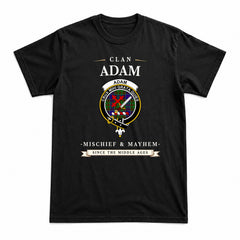 Adam Tartan Crest Mischief and Mayhem T-shirt
