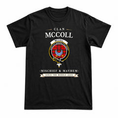 McColl Tartan Crest Mischief and Mayhem T-shirt
