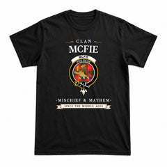 McFie Tartan Crest Mischief and Mayhem T-shirt