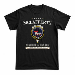 McLafferty Tartan Crest Mischief and Mayhem T-shirt