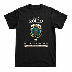 Rollo Ancient Tartan Crest Mischief and Mayhem T-shirt