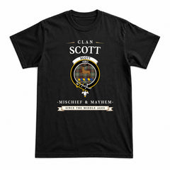 Scott Brown Ancient Tartan Crest Mischief and Mayhem T-shirt