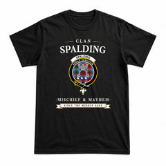 Spalding Tartan Crest Mischief and Mayhem T-shirt