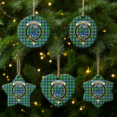 Arbuthnot Ancient Tartan Crest Christmas Ceramic Ornament