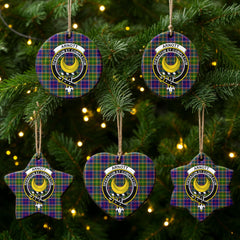 Arnott Tartan Crest Christmas Ceramic Ornament