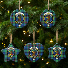 Baird Ancient Tartan Crest Christmas Ceramic Ornament