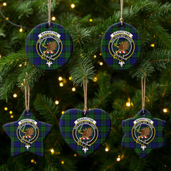 Bannatyne Tartan Crest Christmas Ceramic Ornament