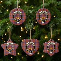 Cameron of Lochiel Ancient Tartan Crest Christmas Ceramic Ornament