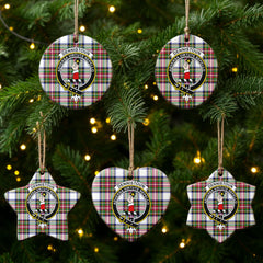 Dennistoun Tartan Crest Christmas Ceramic Ornament
