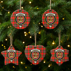 Drummond of Perth Tartan Crest Christmas Ceramic Ornament