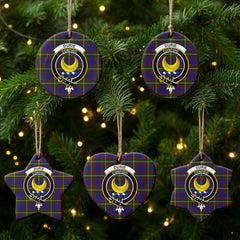 Durie Tartan Crest Christmas Ceramic Ornament