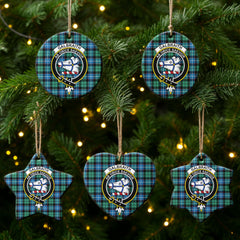 Galbraith Ancient Tartan Crest Christmas Ceramic Ornament