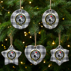 Glen Tartan Crest Christmas Ceramic Ornament