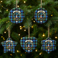 Guthrie Ancient Tartan Crest Christmas Ceramic Ornament