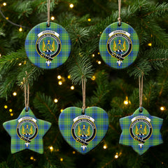Johnson Ancient Tartan Crest Christmas Ceramic Ornament