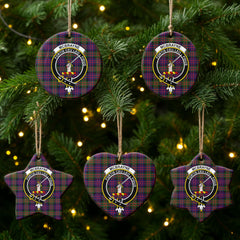 McBrayne Tartan Crest Christmas Ceramic Ornament