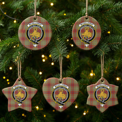 McGillivray Hunting Ancient Tartan Crest Christmas Ceramic Ornament