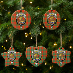 McGregor Ancient Tartan Crest Christmas Ceramic Ornament