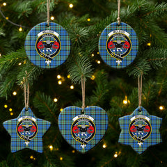 McLeod of Harris Ancient Tartan Crest Christmas Ceramic Ornament