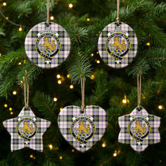 McPherson Dress Ancient Tartan Crest Christmas Ceramic Ornament