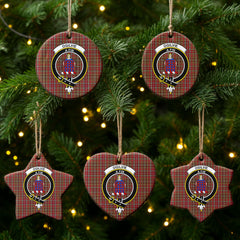 Ogilvie Tartan Crest Christmas Ceramic Ornament