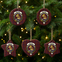 Walker Tartan Crest Christmas Ceramic Ornament