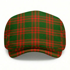 Menzies Green Modern Tartan Flat Caps