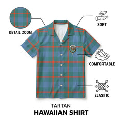 Agnew Ancient Tartan Crest Hawaiian Shirt
