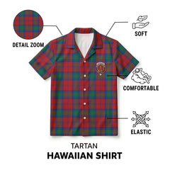 Auchinleck Tartan Crest Hawaiian Shirt