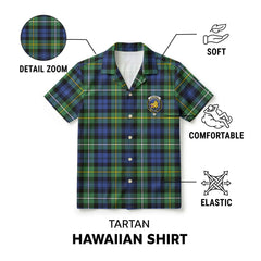 Campbell Argyll Ancient Tartan Crest Hawaiian Shirt