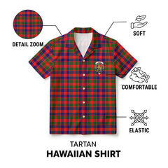 Gow (or McGouan) Tartan Crest Hawaiian Shirt