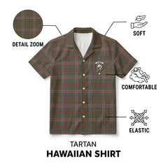 Kennedy Weathered Tartan Crest Hawaiian Shirt