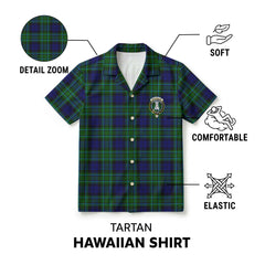 MacCallum Modern Tartan Crest Hawaiian Shirt