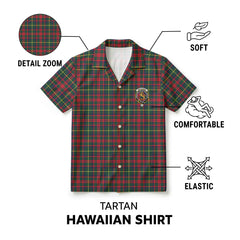 MacIntosh Hunting Modern Tartan Crest Hawaiian Shirt