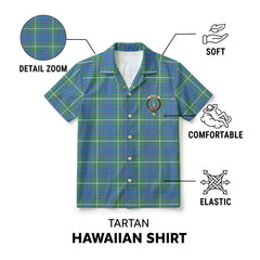 MacIntyre Hunting Ancient Tartan Crest Hawaiian Shirt