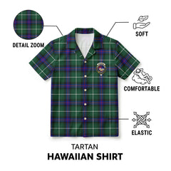 McDonald of the Isles Hunting Modern Tartan Crest Hawaiian Shirt