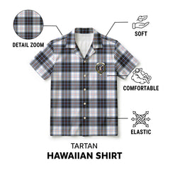 McRae Dress Modern Tartan Crest Hawaiian Shirt