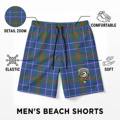 Edmonstone Tartan Crest Men's Beach Shorts