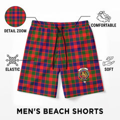 Gow (or McGouan) Tartan Crest Men's Beach Shorts